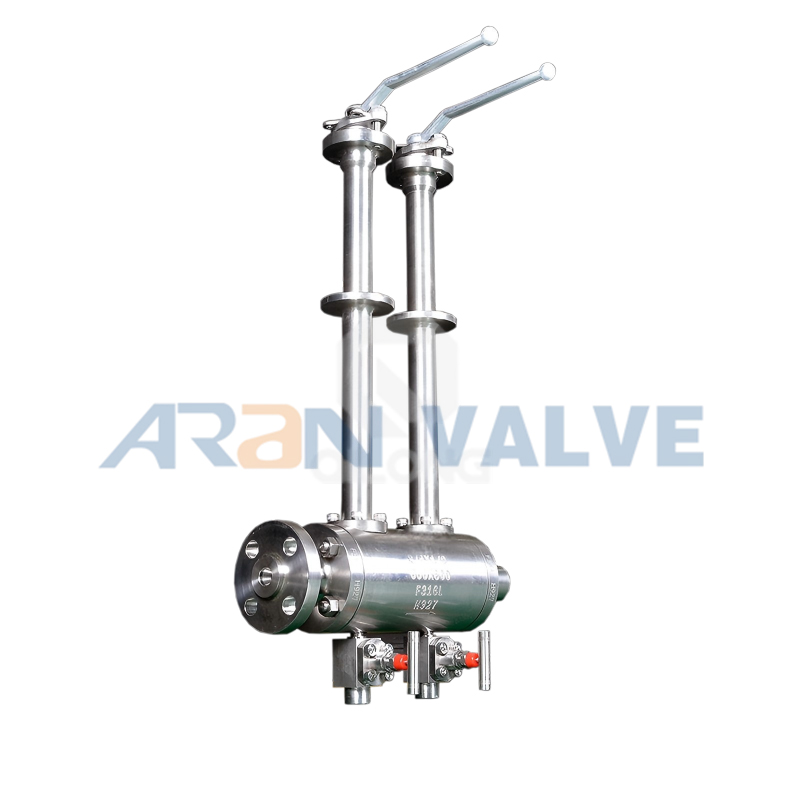 Cryogenic Ball Valve Double Block and Bleed -196C Cryogenic Service
